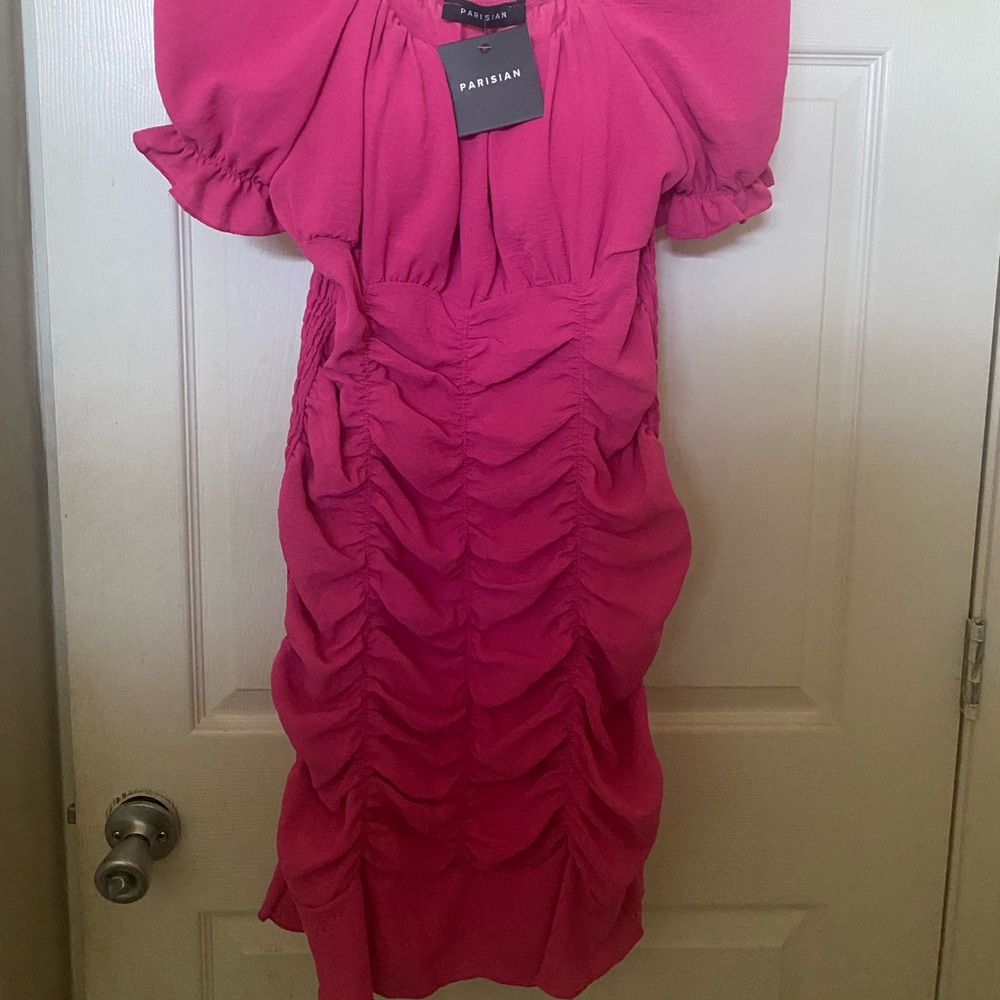 Hot pink dress